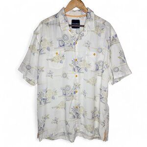 Tommy Bahama Hawaiian Tencel Shirt Men's Button Down Resort Camp Tropical XL